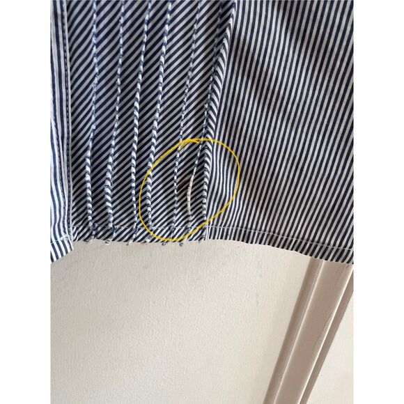 Low Price! J. Jill Button-Down Blouse Size Large β Classic Stripe - Picture 5 of 6